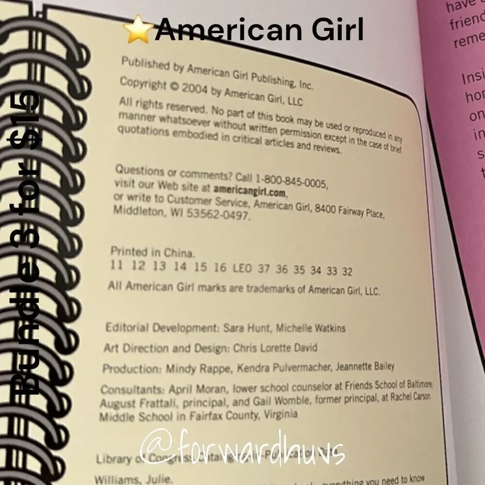 American Girl this listing
